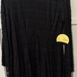 Black Dress Size Large New With Tags