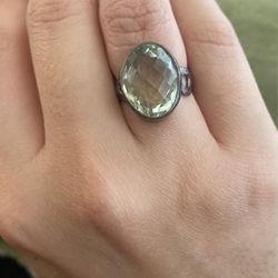 Green Amethyst Ring 