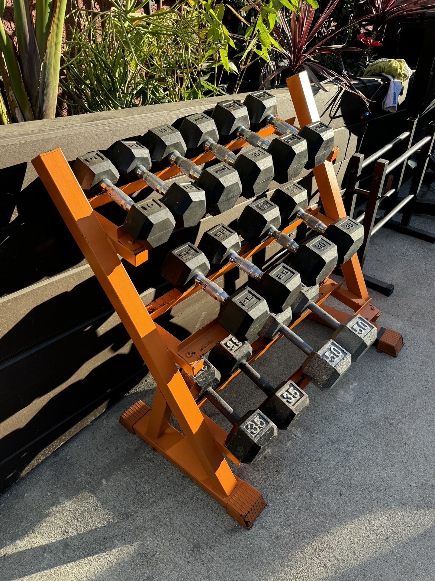 Dumbbells With Rack