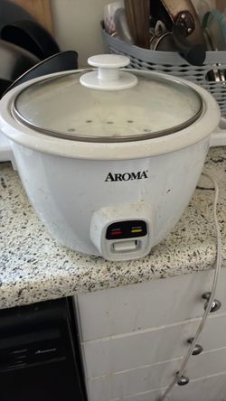 Aroma Rice Cooker with Glass Lid