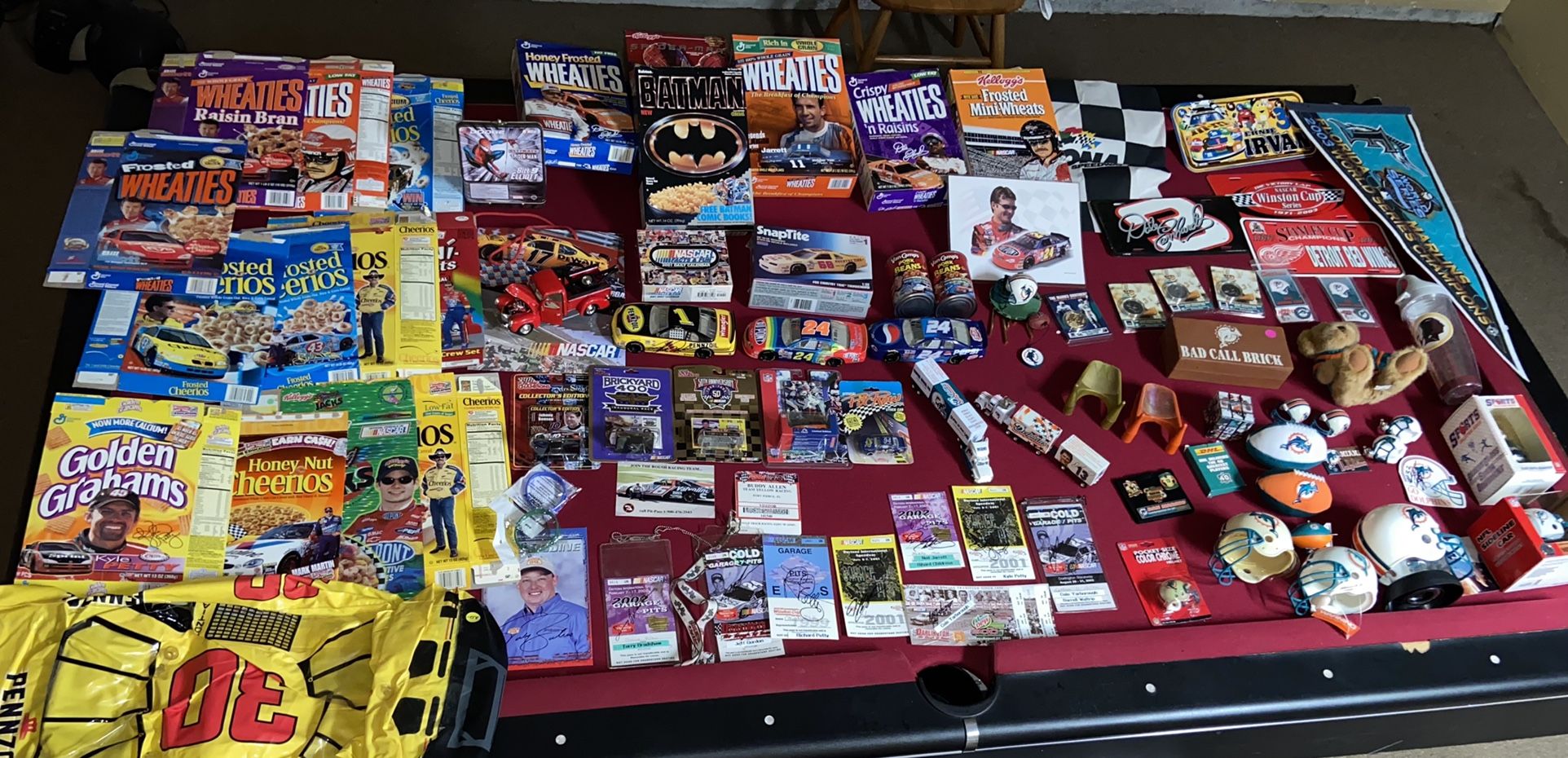 Vintage NASCAR NFL Sports Memorabilia Autographed
