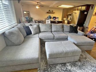 Gray Sectional Couch Gently Used