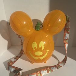 Disney Parks Mickey Mouse Pumpkin Balloon Popcorn Bucket Halloween