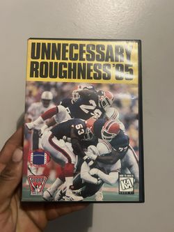 Unnecessary Roughness '95 With Box & Game Sega Genesis 