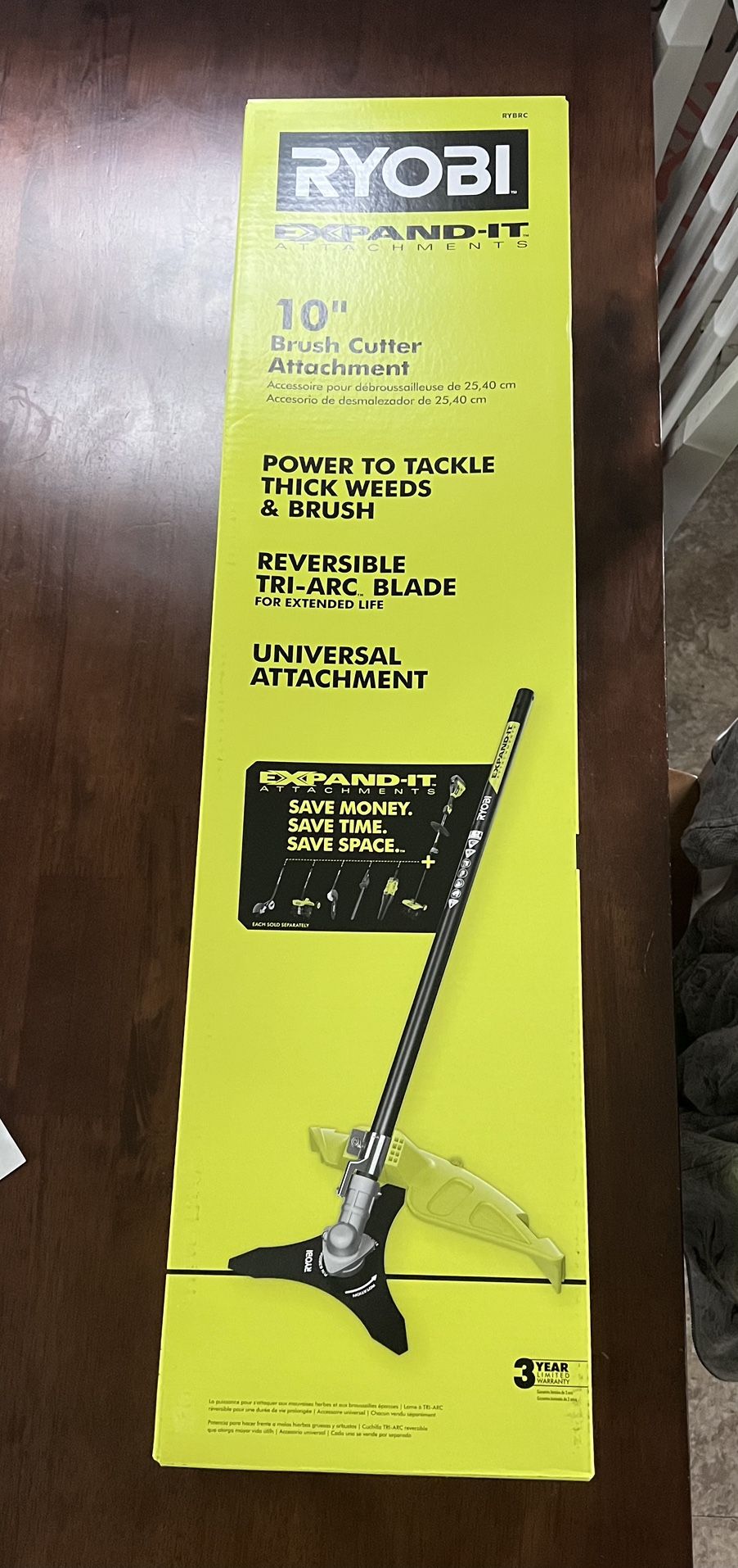 Ryobi Expand-It Brush Cutter Attachment Brand New (attachment+blade Only, No Battery Or Motor Included)