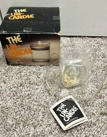 Vintage Collectible In Box 1970s The Un Candle Floating Wick Holders