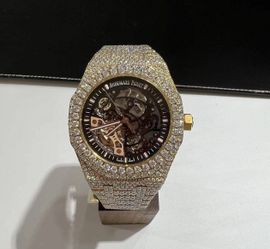Iced Out AP Baguette Watch - Box And Papers Included