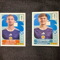 2026 FIFA World Cup Panini Stickers Scotland KENNY MCLEAN BEN GANNON-DOAK SCO