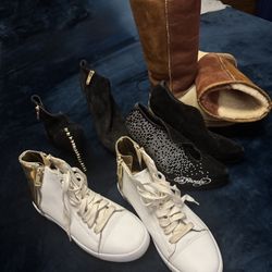 4 Pairs of New Shoes and Boots 