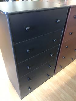 Brand new double knobbed dresser with 5 drawers compressed wood wardrobe