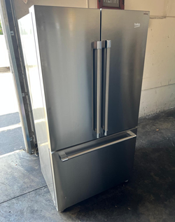 Great deal — Beko Stainless French Door Fridge (clean, bottom freezer)