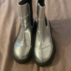 SHEIN| Silver-black| Boots 