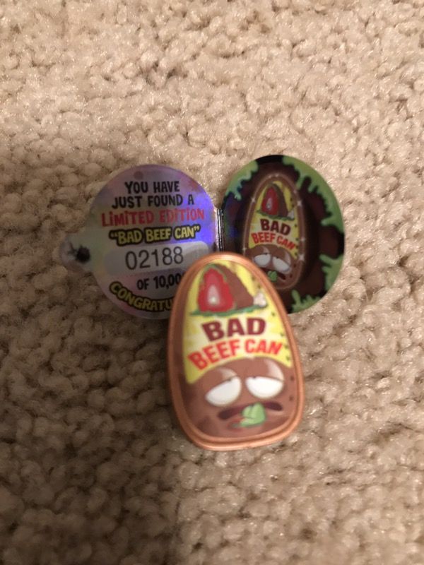 Grossery gang limited edition bad beef can. Rare figure