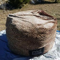 HUGE Leopard Print bean bag Lovsac Moviesac