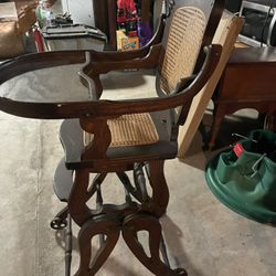 Antique High Chair/Rocker