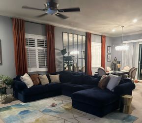 RH dupe sectional with chaise