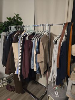 Single Rolling Clothes Rack ONLY