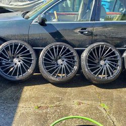 Lexani LEXUS Rims 20" 5X114 Staggered 5 Rims New Tires