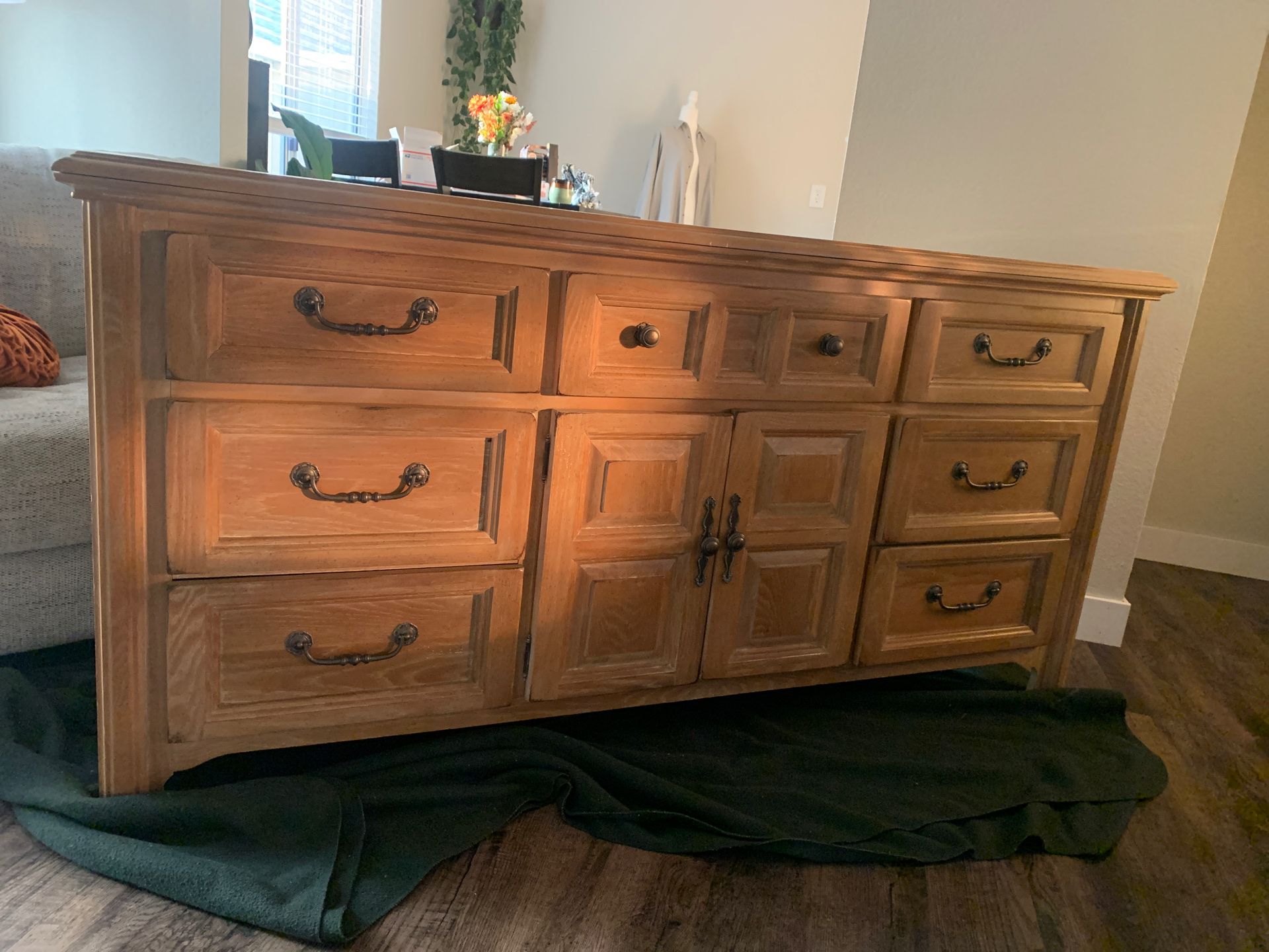 French Country 10 Drawer dresser Solid Wood