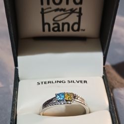 Sterling Silver Mom&daughter Ring
