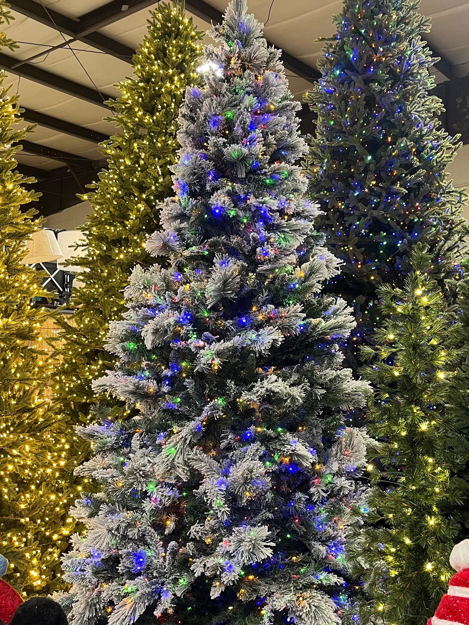 Christmas tree flocked 9ft