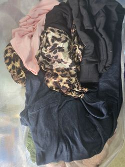 lots of plus size clothes, shoes size 7-8