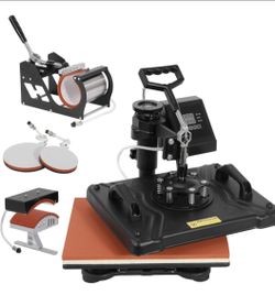 Heat press machine and attachments
