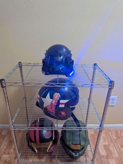 Marikito Futuristic Punk Techwear Gothic Science Fiction Helmet - Halloween Cosplay Costume Suitable for Any Adult