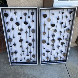 *Brand new* Modern Metal Wall Art - Pair (2)