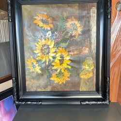 😍BEAUTIFUL FLORAL FRAMED WALL ART 30”” x 27”” 🤩DELIVERY AVAILABLE 🚚