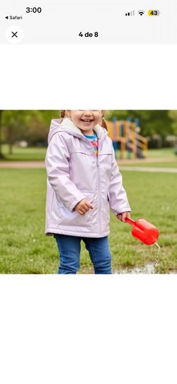 Carter's Light Purple Hooded Raincoat, It’s new