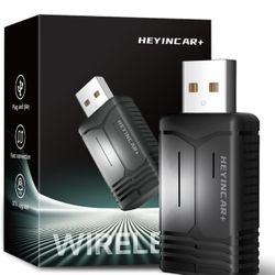 H-Air Wireless CarPlay & Android Auto Adapter, 2026 Upgrade, Plug & Play USB Dongle, Convert Wired CarPlay Auto to Wireless, No Latency, Fast Connecti