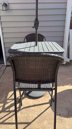 Patio table and chairs