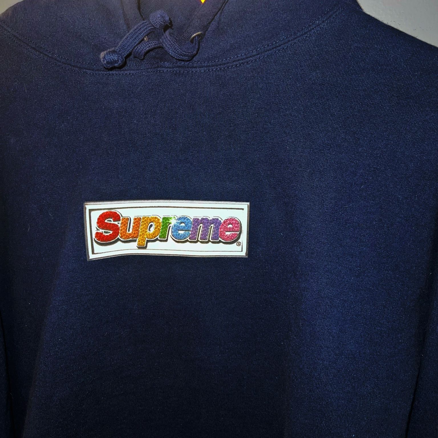 Supreme Bling Box Logo Hooded Sweatshirt 'Red' | Men's Size L