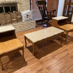 Coffee Table And Two Side Tables 