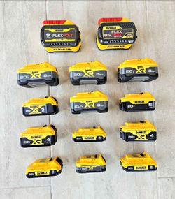 DeWALT 20V/60V Batteries. (PRICE IN THE DESCRIPTION)