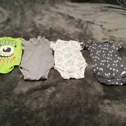 Infant Baby Boys Onesies Size 3-6months 20 Pieces 
