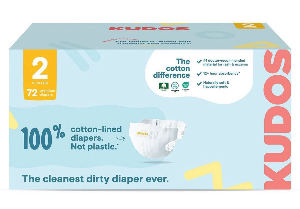 Kudos Diapers - Size 2 (one month supply)