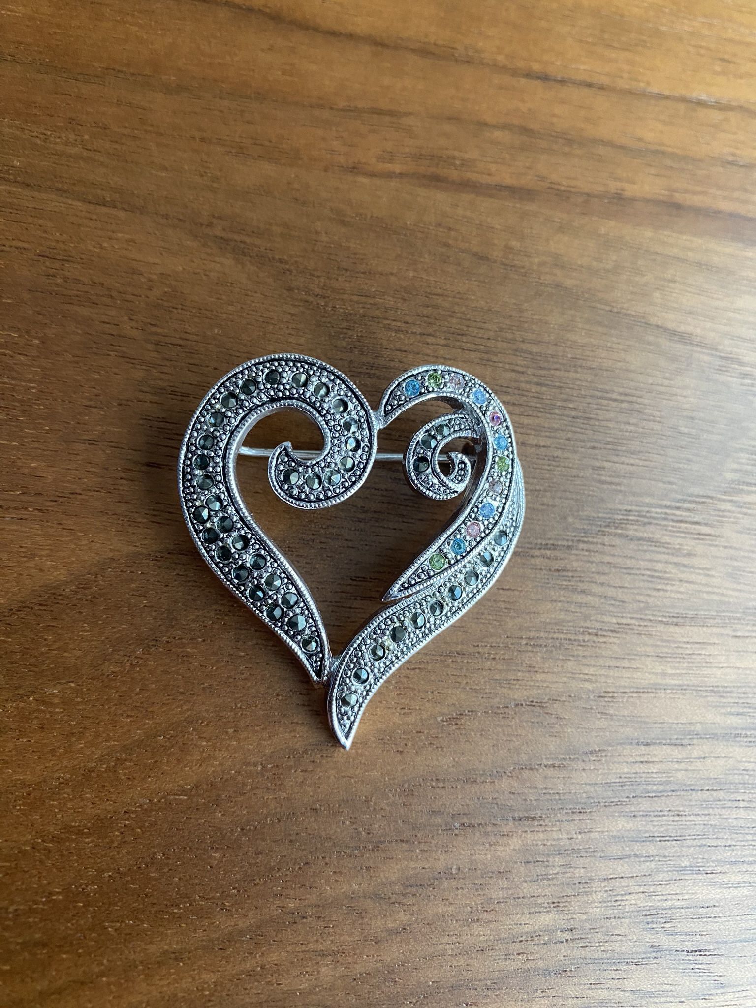 Vintage Heart Brooch