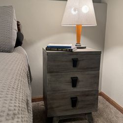 Refinished Farmhouse Nightstand 