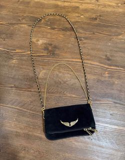 Zadig & Voltaire Rock Black Suede Clutch