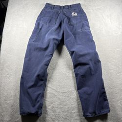 Bulwark FR Carpenter Pants Men’s 30x30 Navy Flame Resistant Workwear Utility