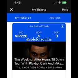 The Weeknd Ticket LA  6/26/25