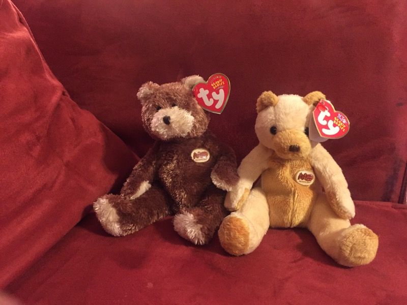 TY Bears -Cracker Barrel Beanie Baby Bear Set