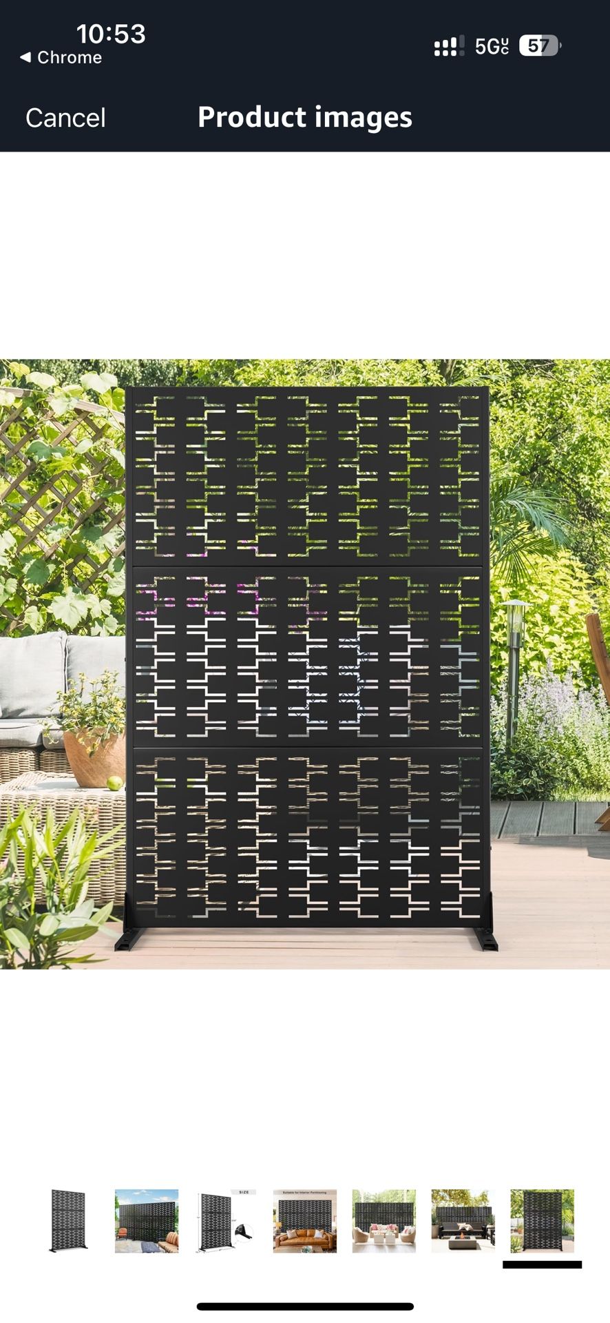 Metal Privacy Screen Outdoor