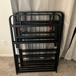 Metal foldable bed frame
