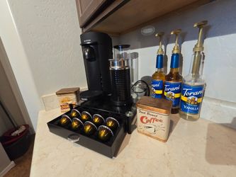 Black Coffee Maker and Espresso Maker