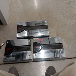3 Rockford Fosgate Amps