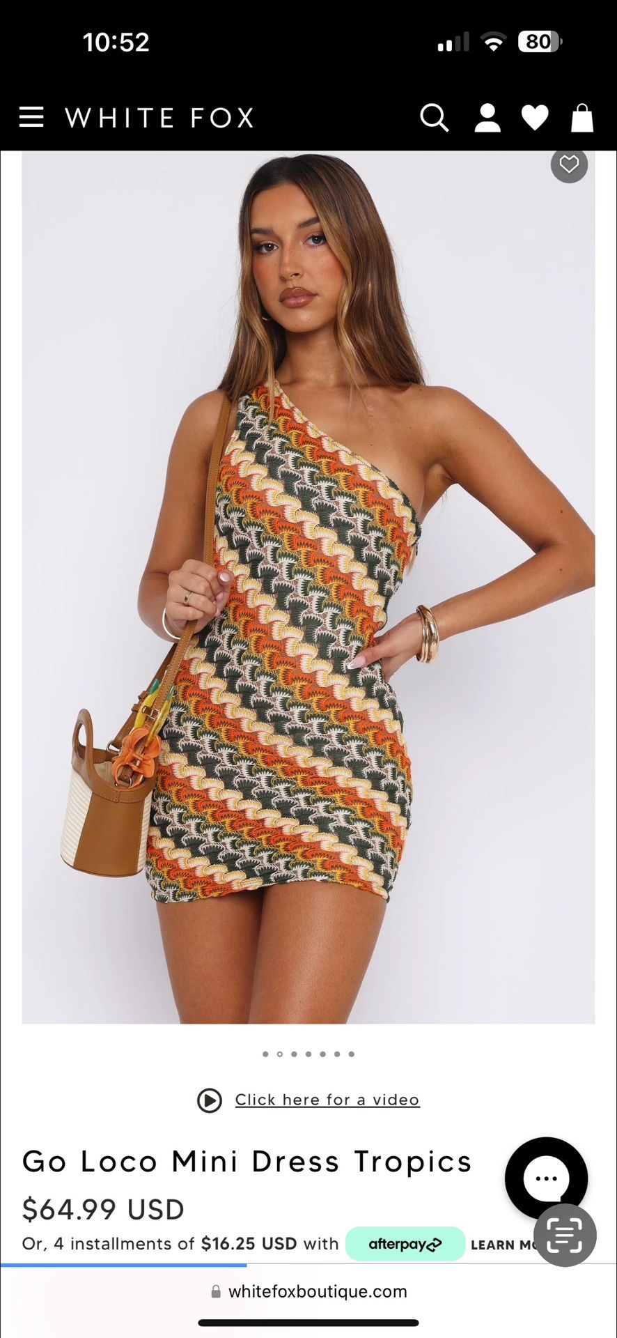 White Fox Mini Dress