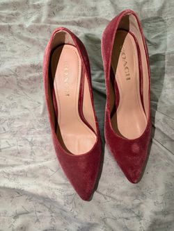 Coach velvet pumps